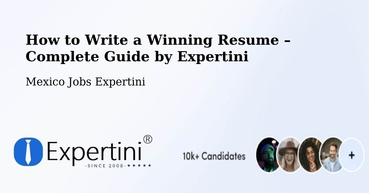 Resume Writing Guide for Job Seekers – Enthavi - Enthavi, Mexico Jobs Expertini
